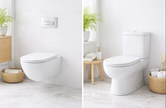 inodoro suspendido o de suelo